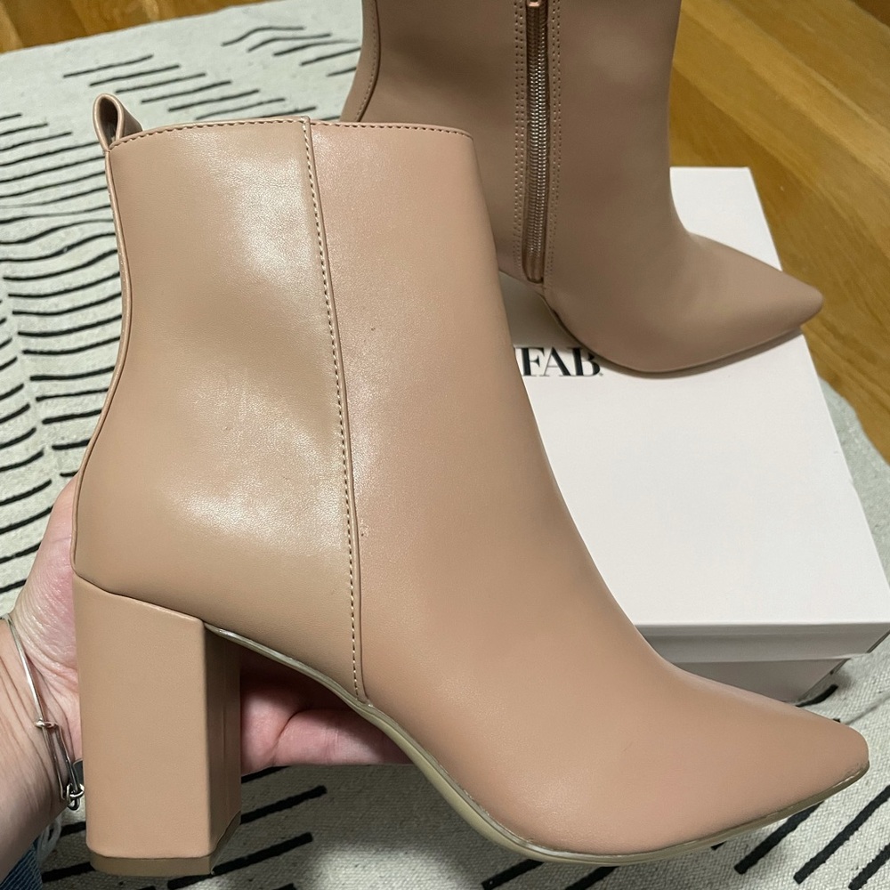 Nude booties